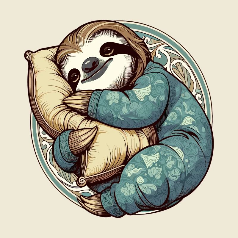 Sloth Sleeping Passion Gift
