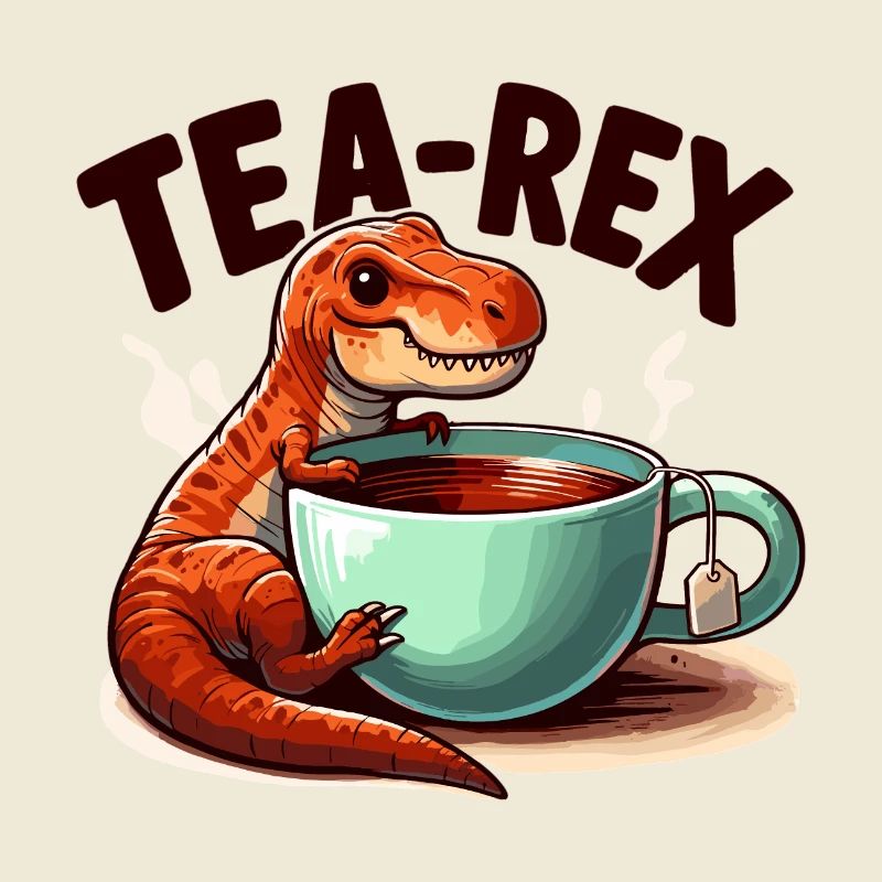 Tea Rex Tea Rex Tea Drinker Gift