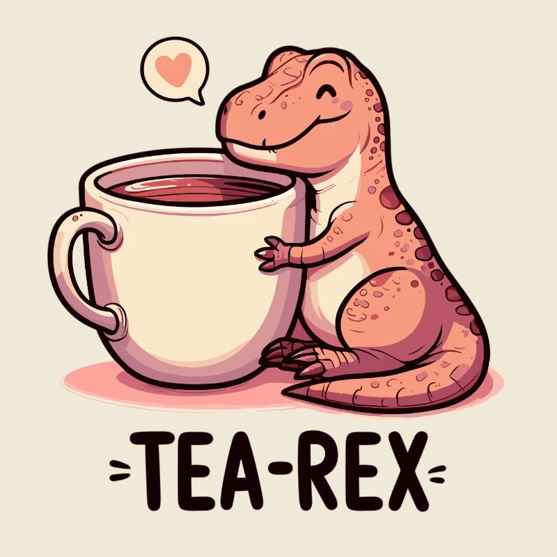 Tea Rex Tea Rex Tea Drinker Gift