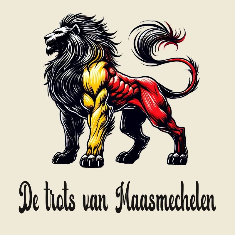 Maasmechelen Löwe Flaggen Design
