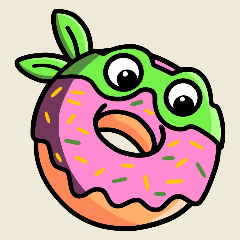Mignon Ninja Donut Fun Dessin animé