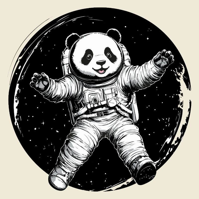Astronaut Panda – Cute Space Explorer