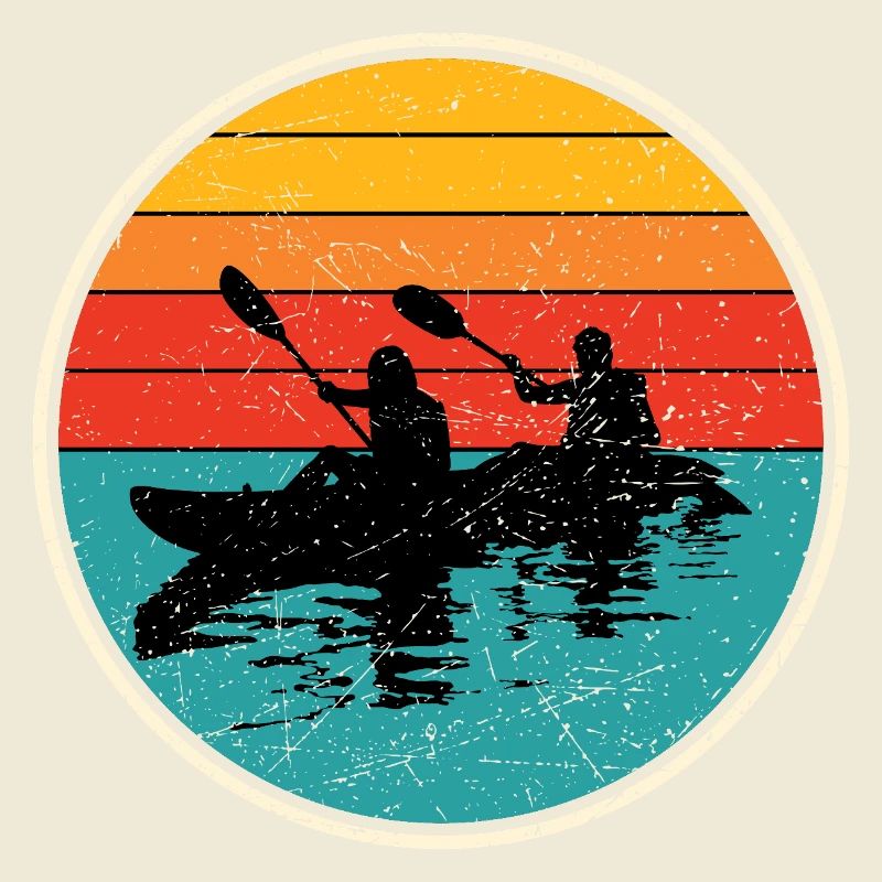 Kajak Duo Circle bei Sonnenuntergang