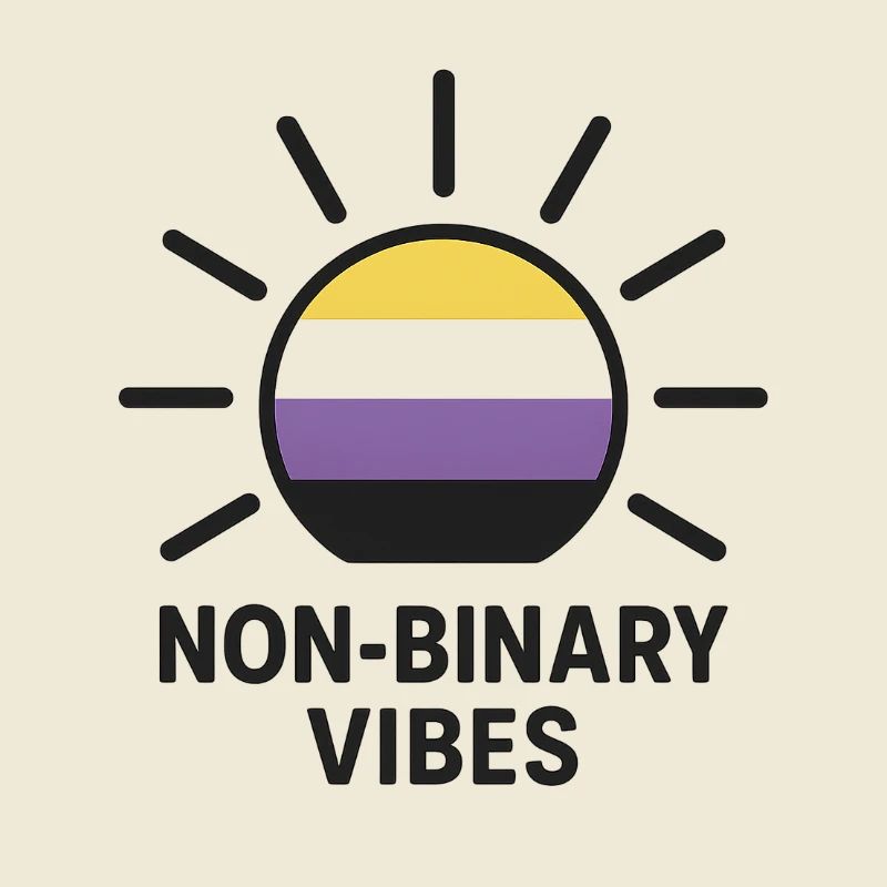 Non-Binary Vibes Sonnenlogo
