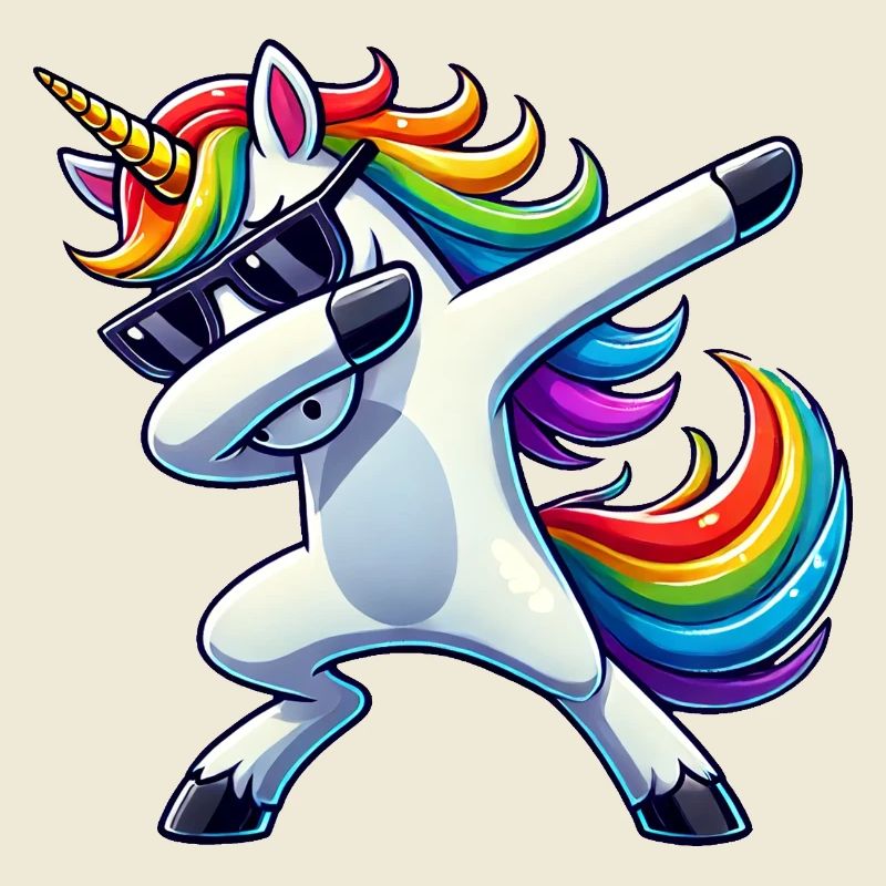 Dabbing Einhorn Dab Unicorn Mädchen Einhörner