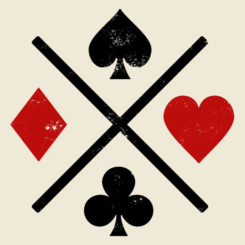 Playing cards contrast design