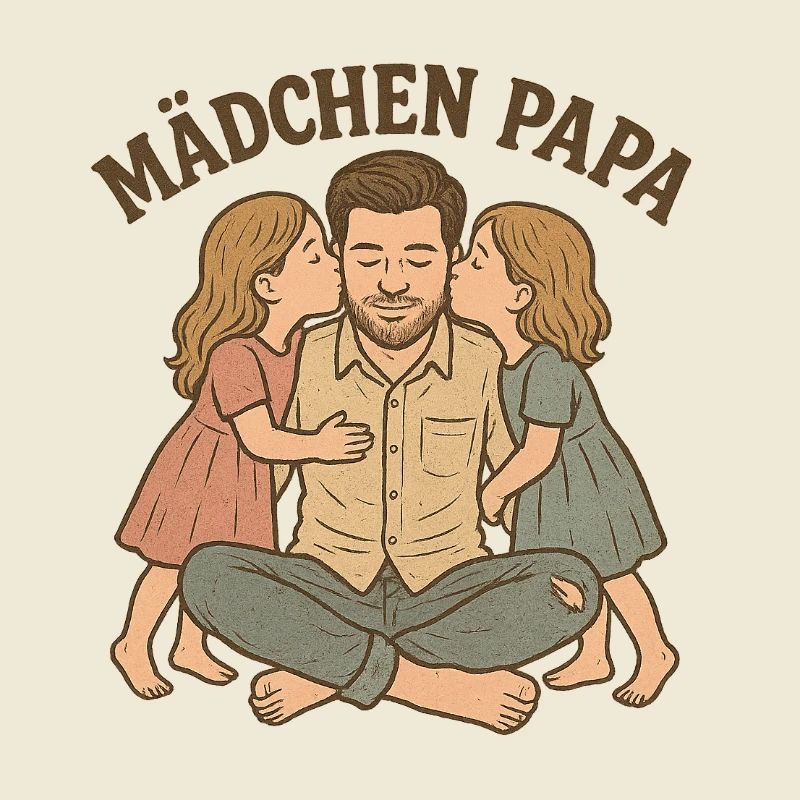 Fatherly love with two daughters