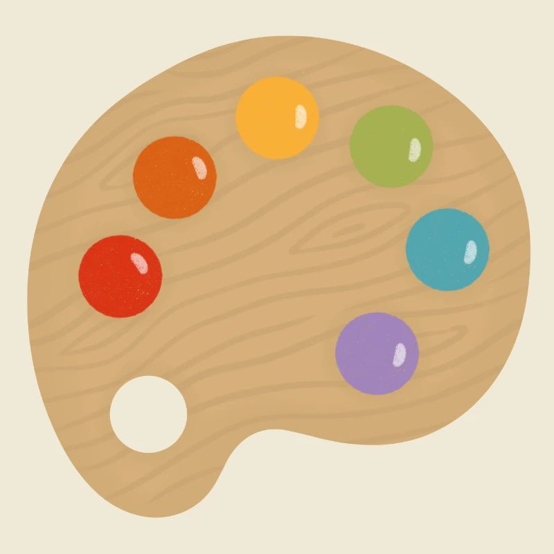 Paint Palette Charm