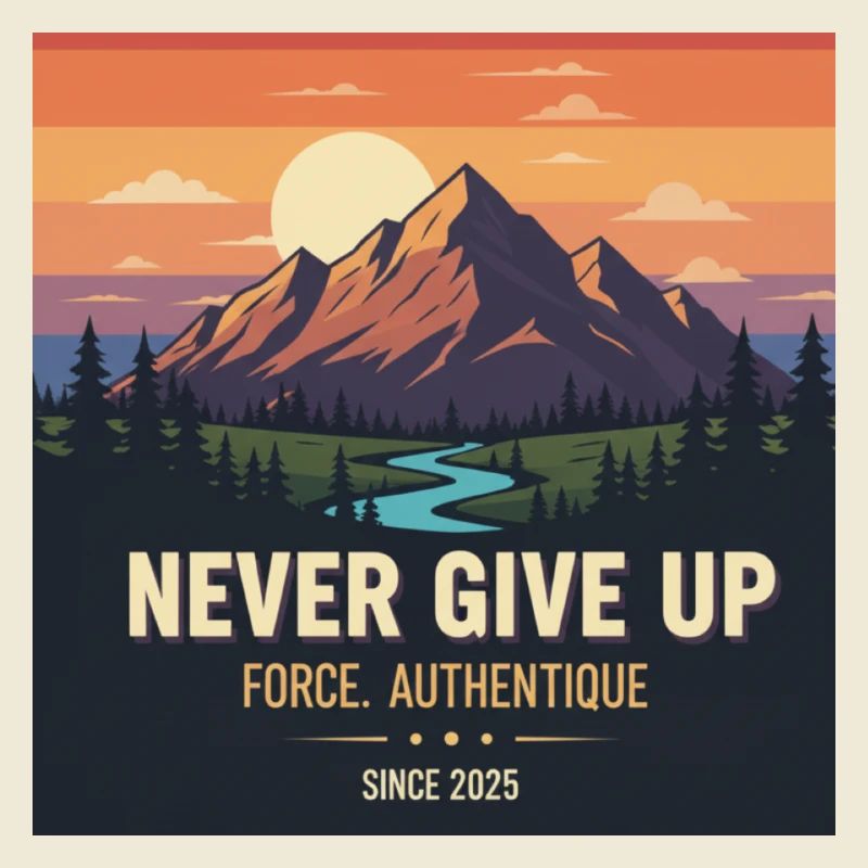 never give up