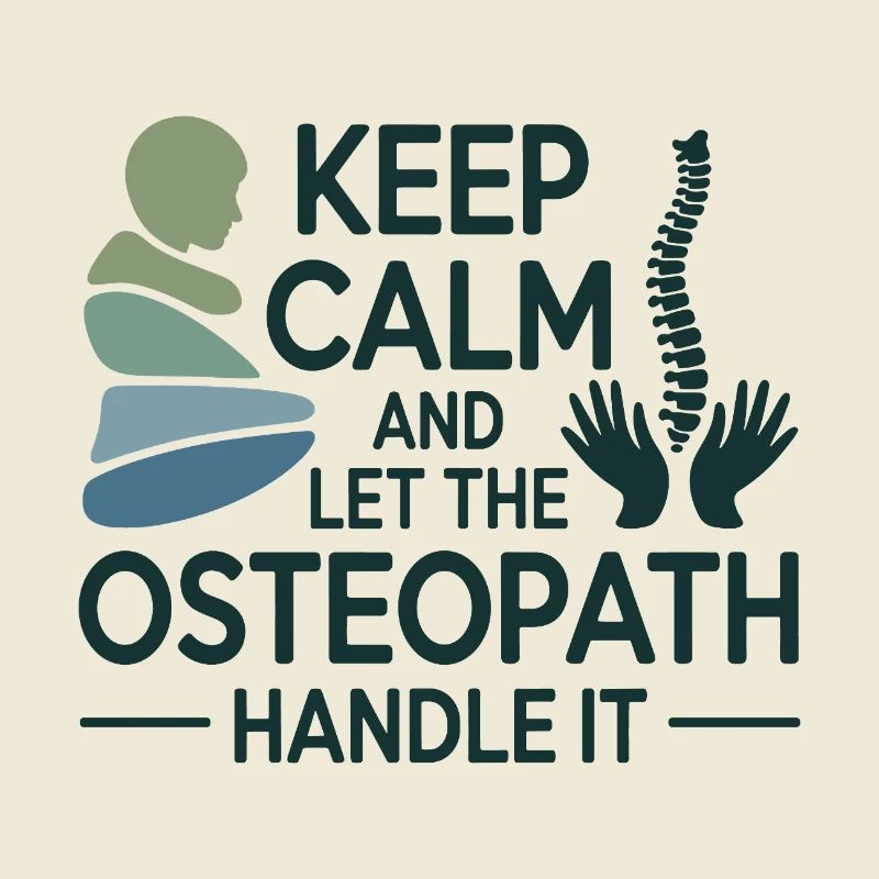 Osteopath Bleib ruhig Handle Professionell
