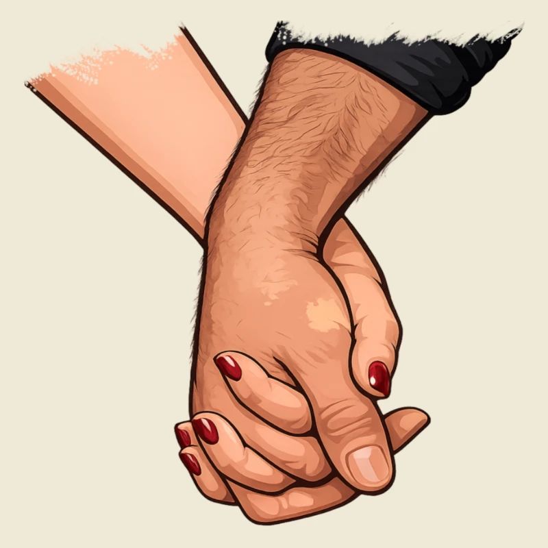 Holding hands Connected closeness