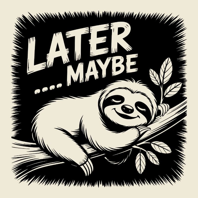 Funny sloth - maybe later