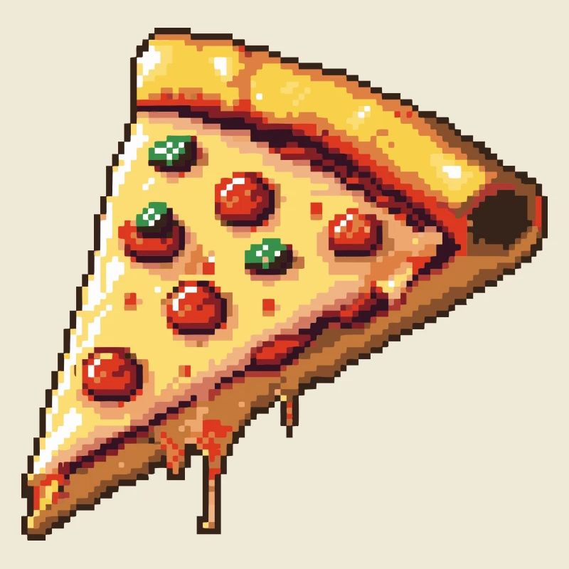 Pizza Pixel Symbol