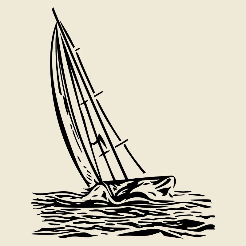 Sailboat on the wind
