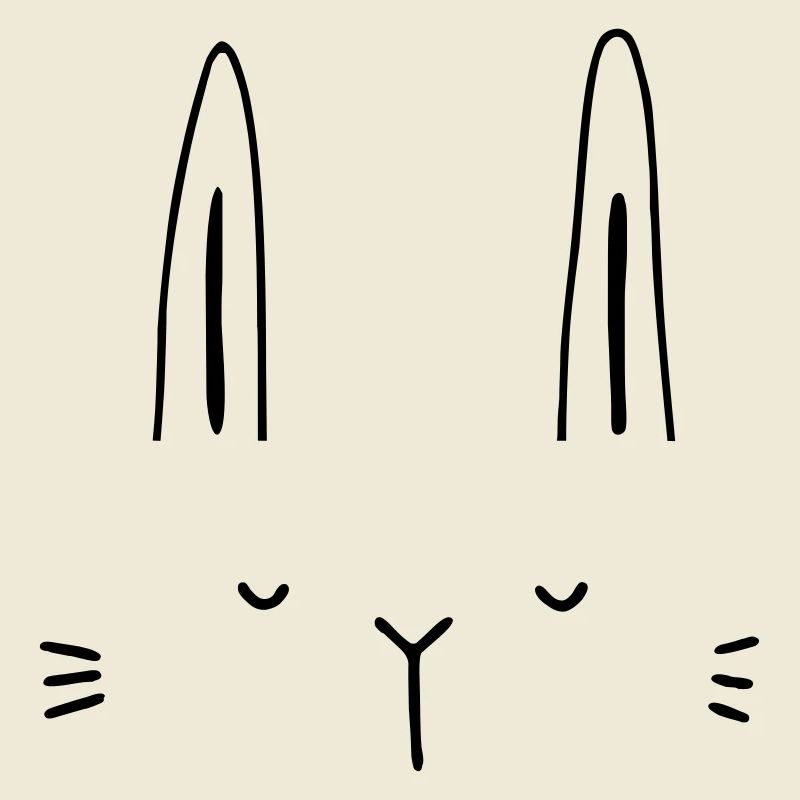 Hase Hasengesicht Gesicht Geschenkidee