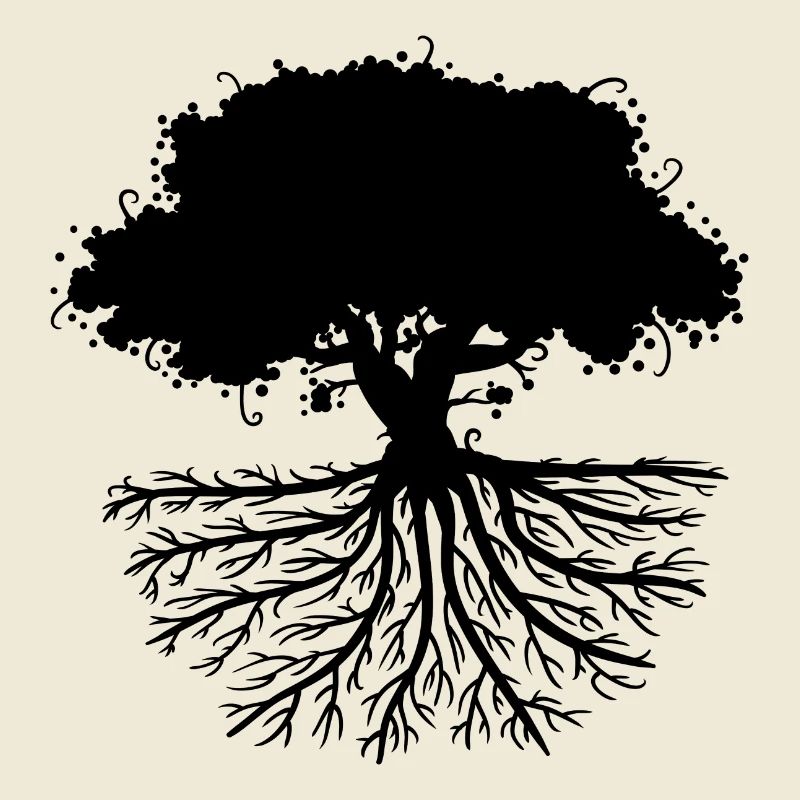tree roots black
