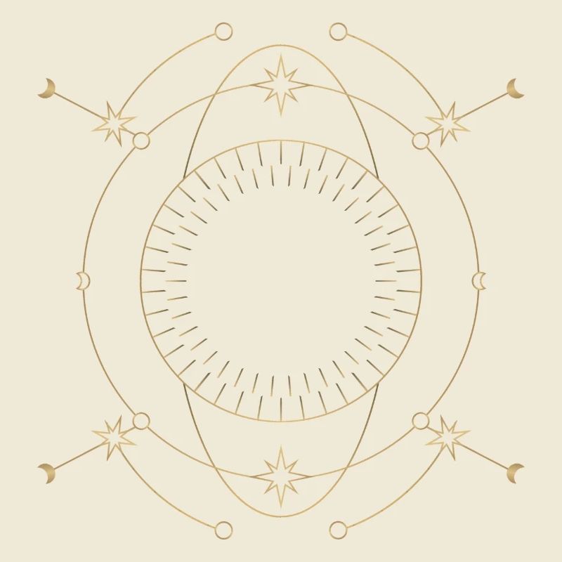 Conception de l’orbite du cercle d’étoile dorée