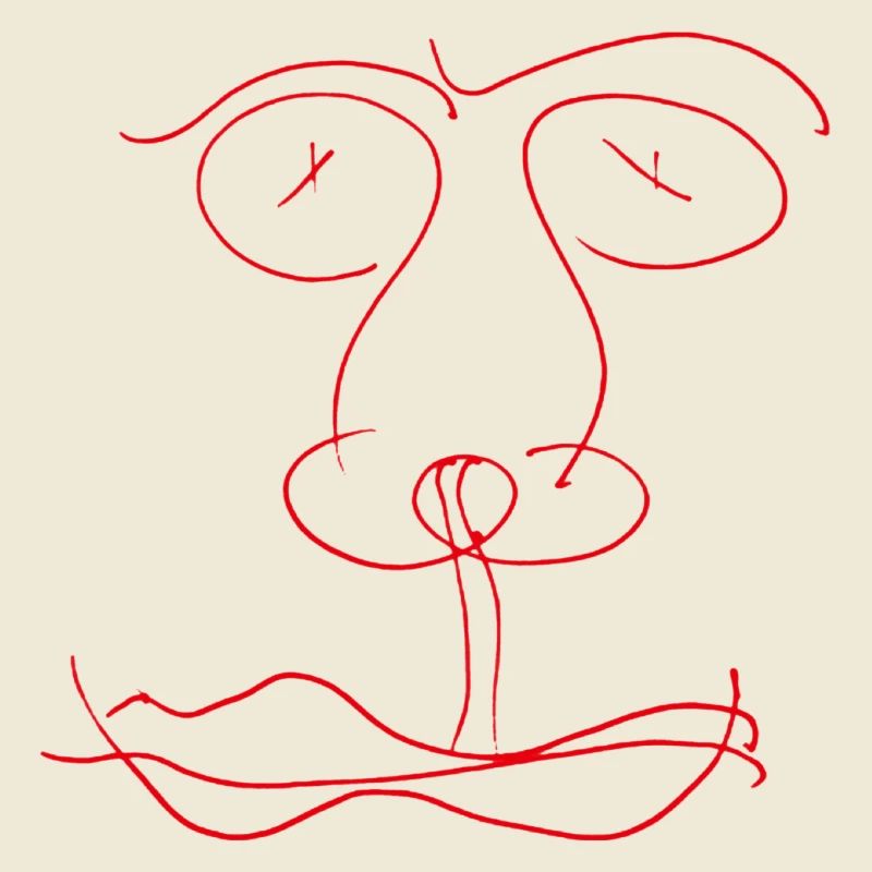 Red line face