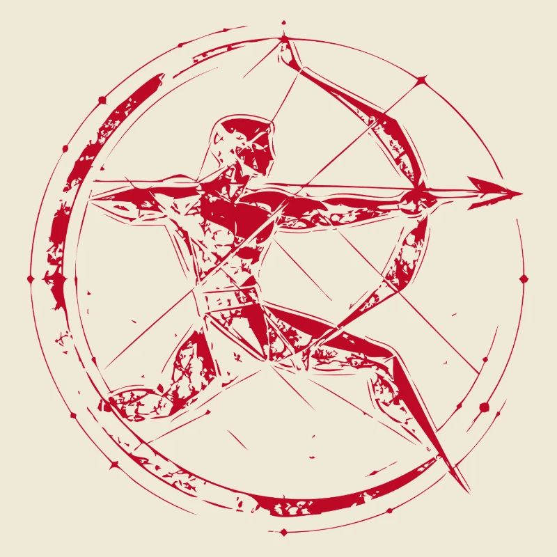 Roter Runenbogen im Kreis