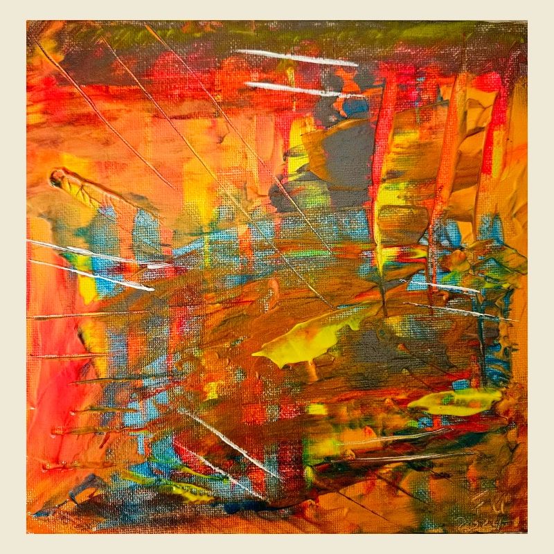 Image abstraite couleur feu