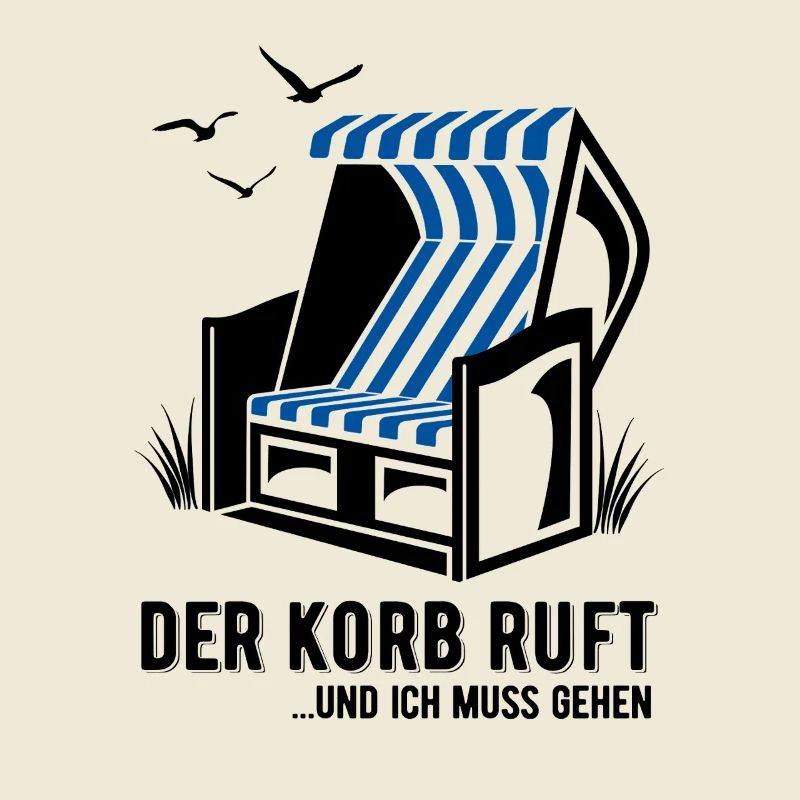 Der Korb ruft - Strandkorb - Meer - Urlaub