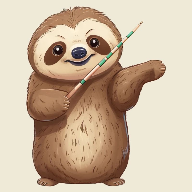 Faultier-Dirigent: Harmonie in Slow-Motion