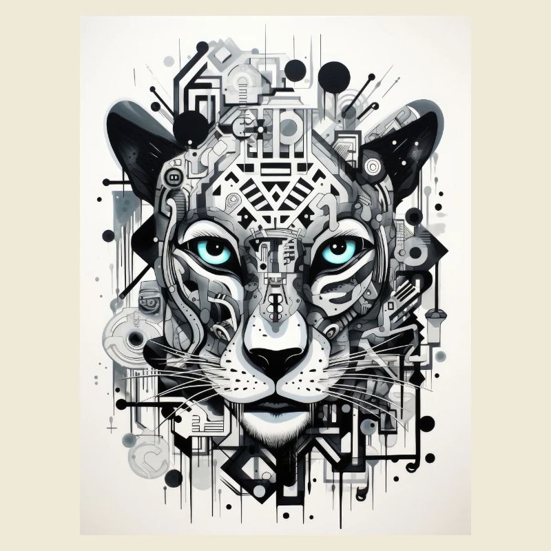 [MB] Geometrischer Tigerroboter