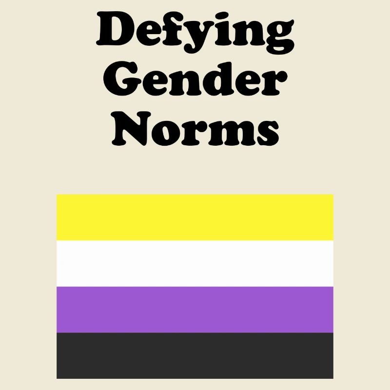 Non Binary Flag Defying Gender Norms