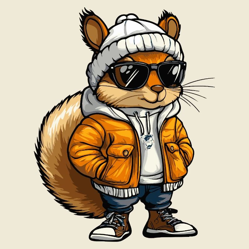 Eichhörnchen Cool Comic