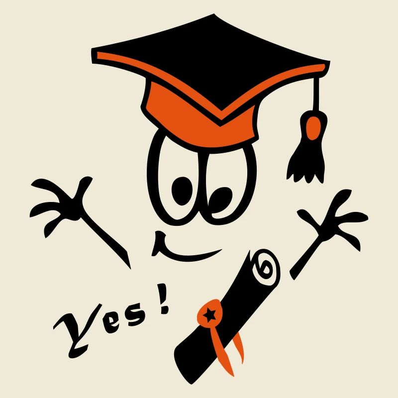 Doktorhut Studium Schule Comic Yes