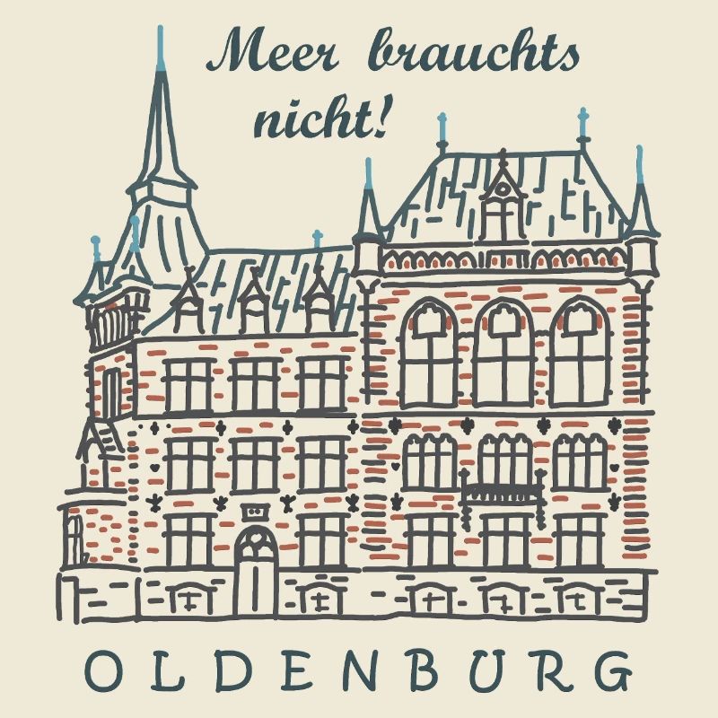 Oldenburg, Old Town, Germany Drawing