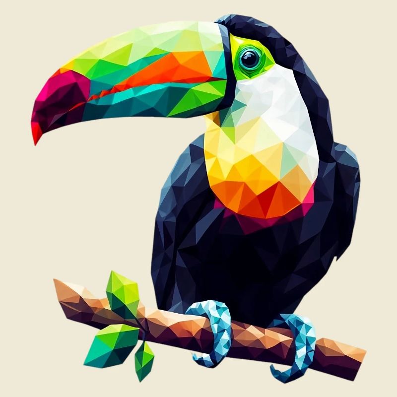 Toucan polygonal