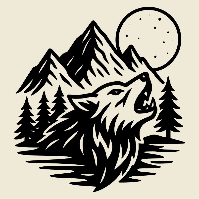 Full Moon Wolf