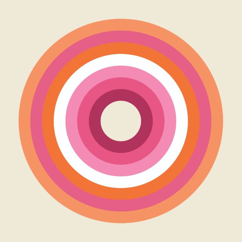 Palette Concentric Ring Lesbienne LGBTQ