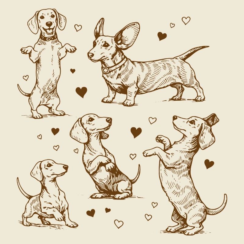 Teckel Teckel Chiens Teckels Teckel Chien teckel Teckel