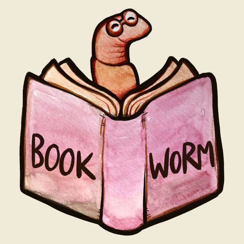 Bookworm Reader: Pink Open Book