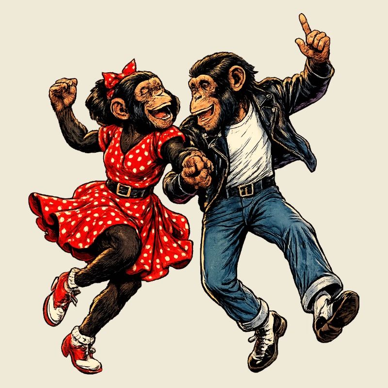 Dancing Monkeys Rockabilly 50s Rock'n'Roll Style