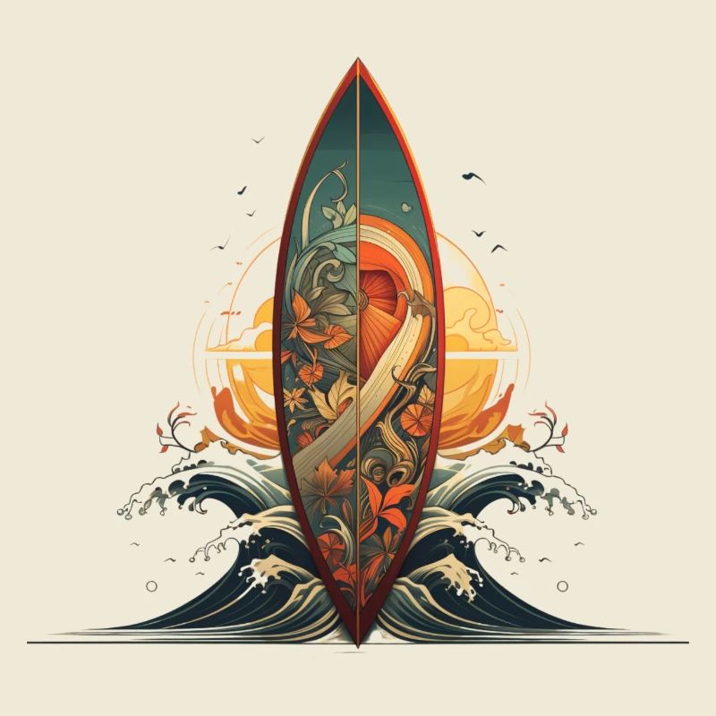 Planche de surf Shared Sea Artwork Surfing