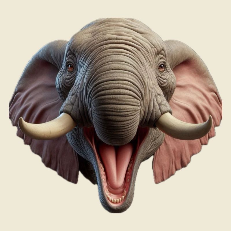 Lachender Elefant 2