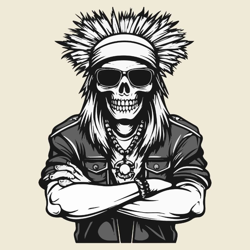 indianer apache skull
