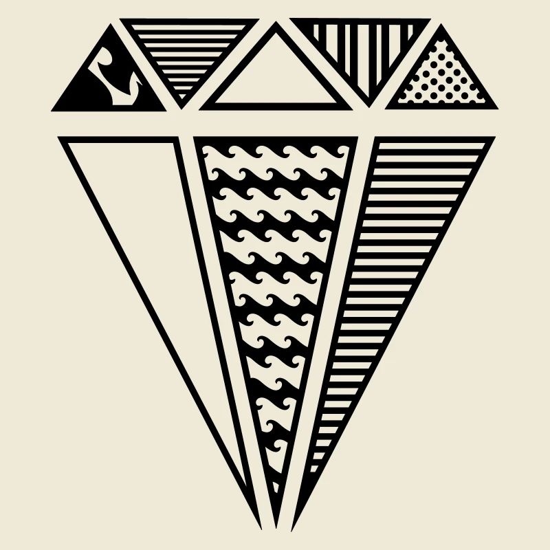 Diamant mit Muster