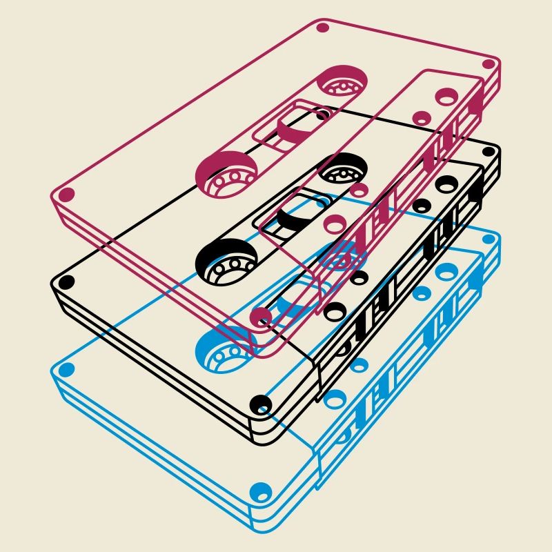 Cassette 3D – Retro Mixtape Vintage Perspective