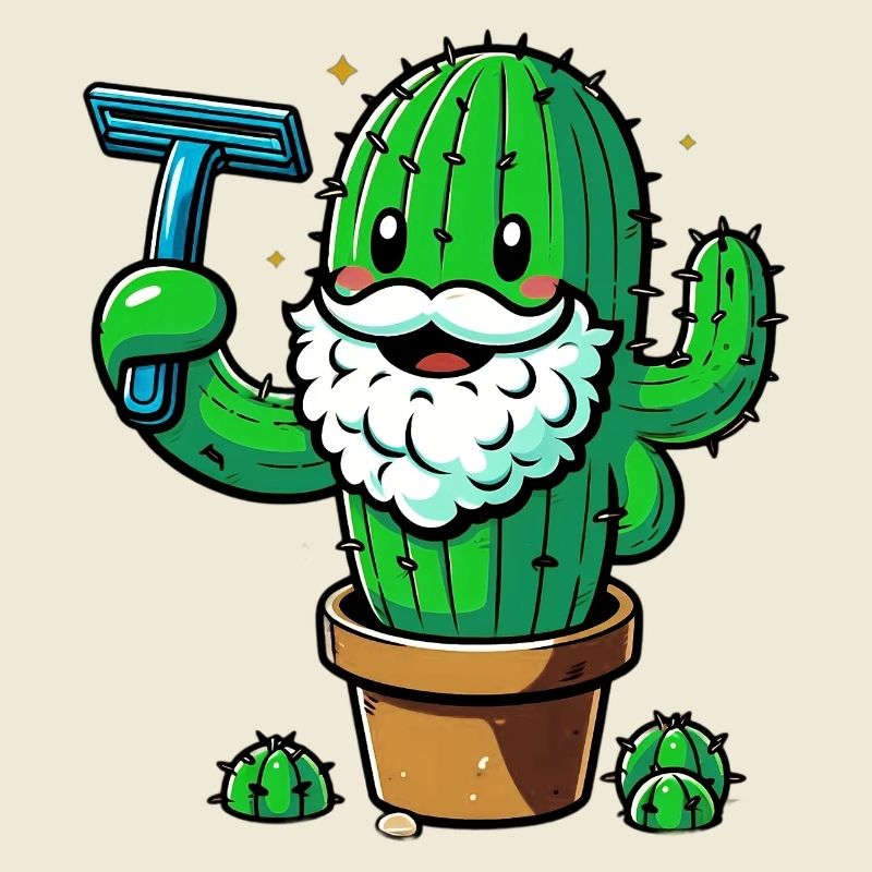 Cactus shaves his beard
