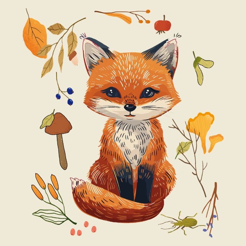 Fox in the forest