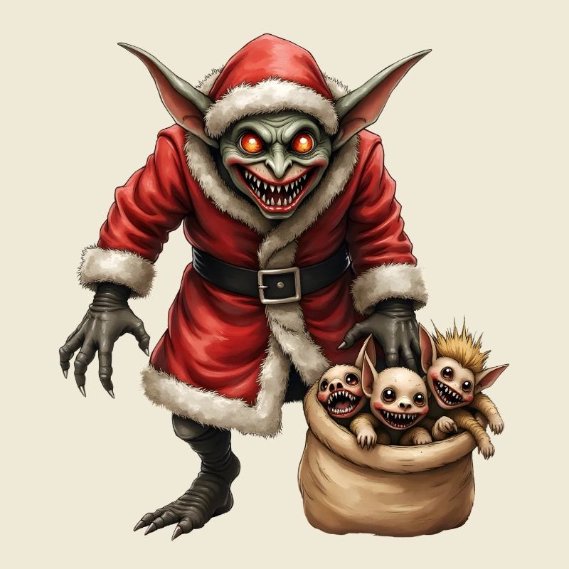Christmas Goblin with Creatures