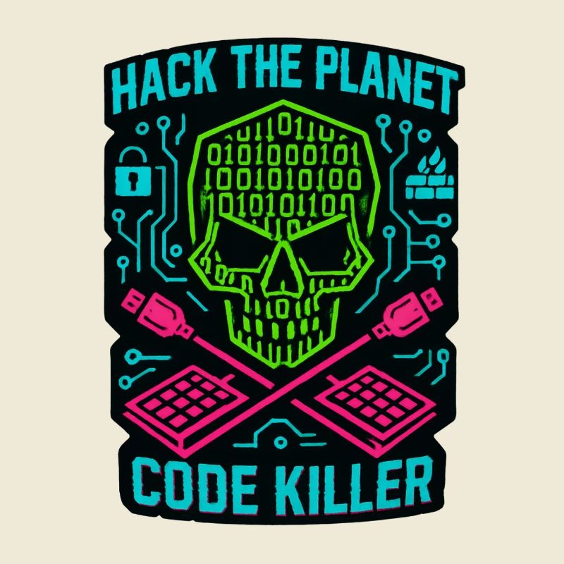 Hack the Planet Code Killer - Cyber Security