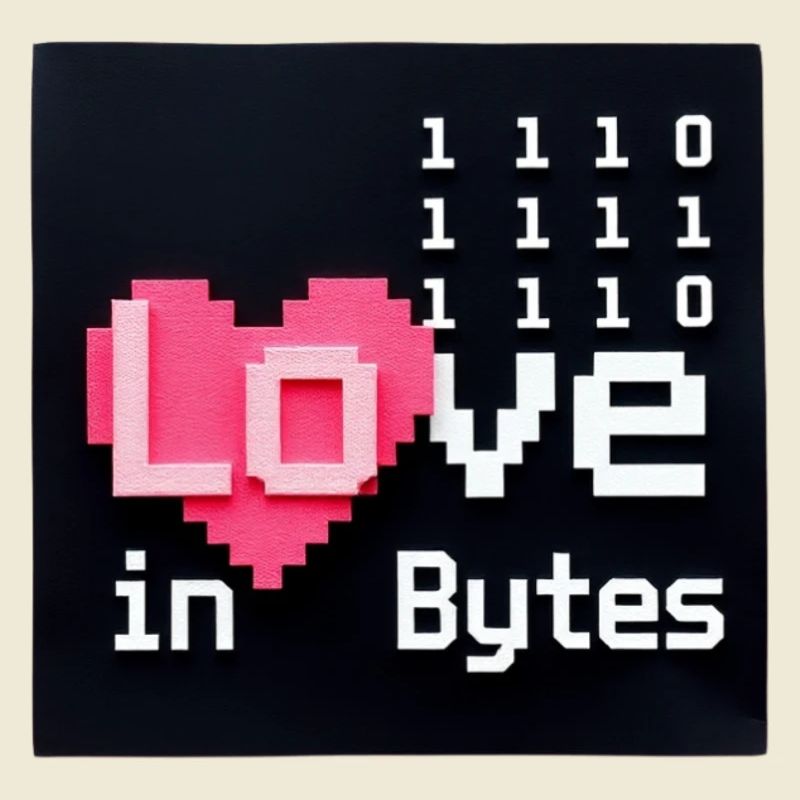 Liebe in Bytes Pixel Art