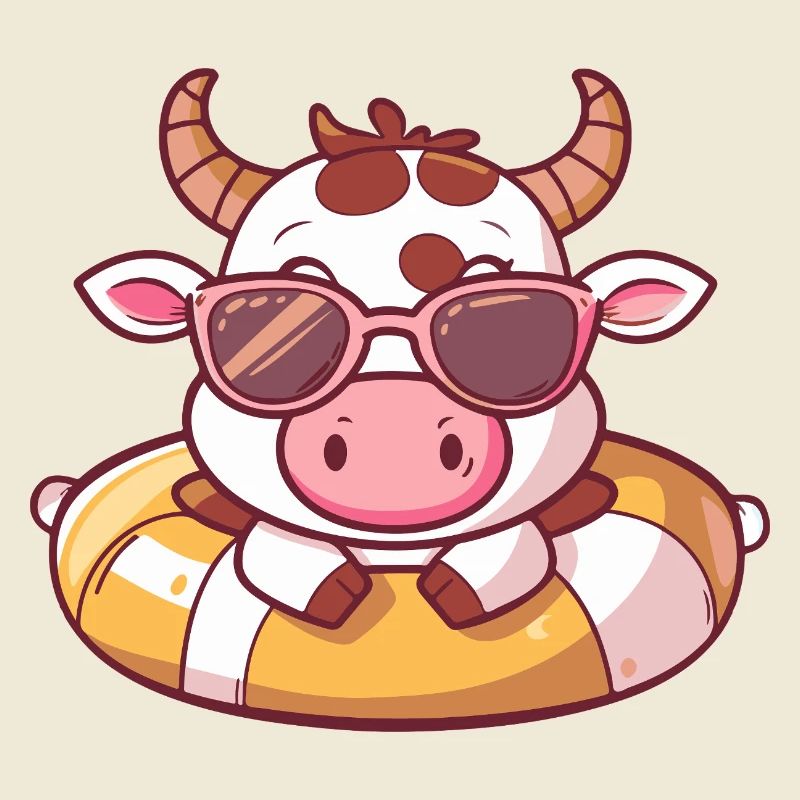 Vache Bande Dessinée Cool