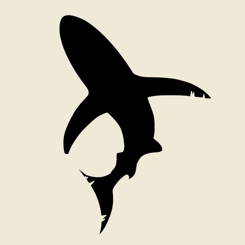Silhouette de poisson requin