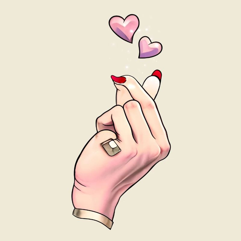 Finger Heart K Pop coréenne